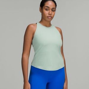 Lululemon Base Pace Ribbed Tank Top in Silver Blue. NWT. Size 6